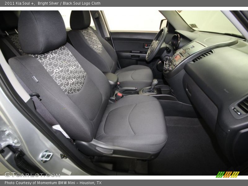 Bright Silver / Black Soul Logo Cloth 2011 Kia Soul +