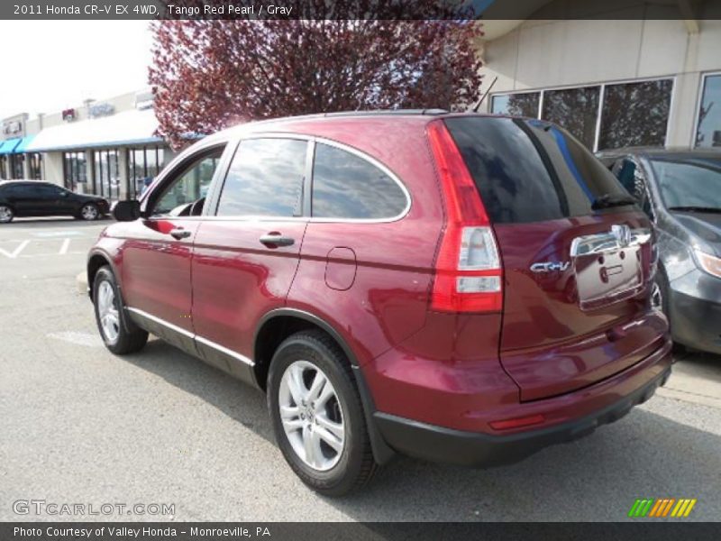 Tango Red Pearl / Gray 2011 Honda CR-V EX 4WD