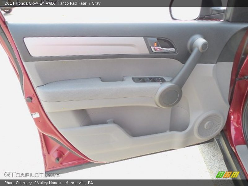 Tango Red Pearl / Gray 2011 Honda CR-V EX 4WD