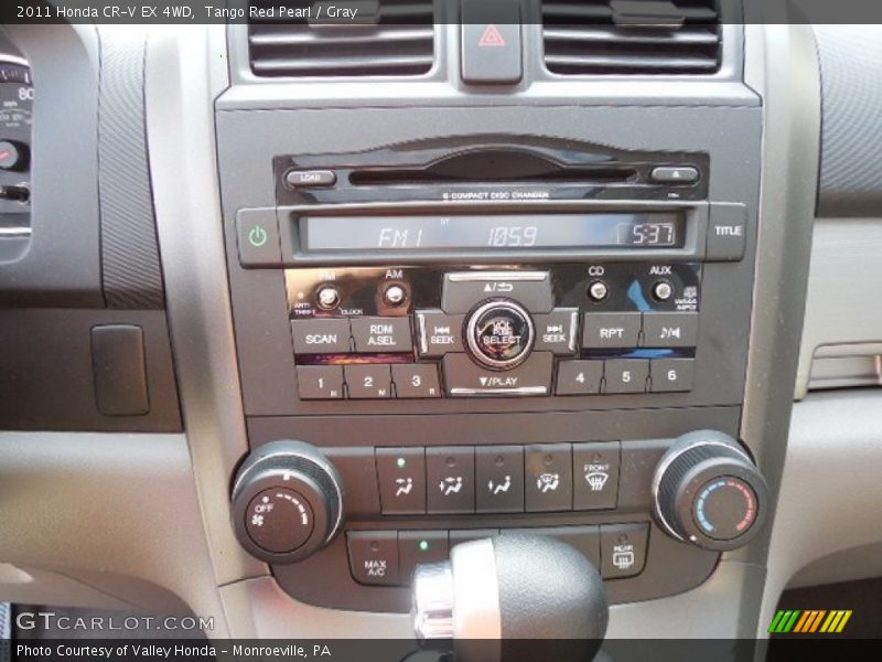 Tango Red Pearl / Gray 2011 Honda CR-V EX 4WD