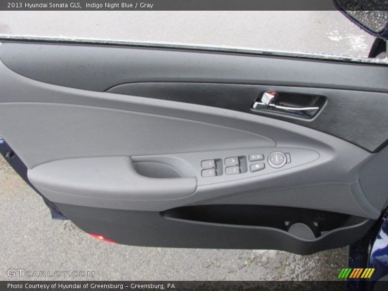 Indigo Night Blue / Gray 2013 Hyundai Sonata GLS