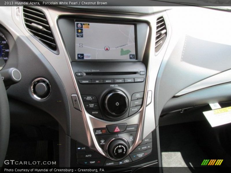 Porcelain White Pearl / Chestnut Brown 2013 Hyundai Azera