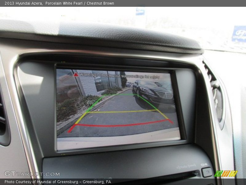 Porcelain White Pearl / Chestnut Brown 2013 Hyundai Azera