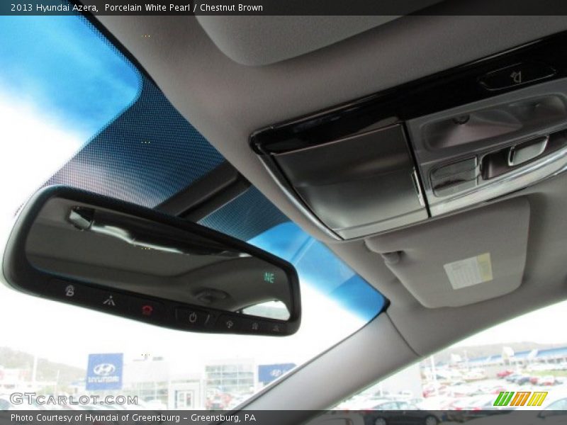 Porcelain White Pearl / Chestnut Brown 2013 Hyundai Azera