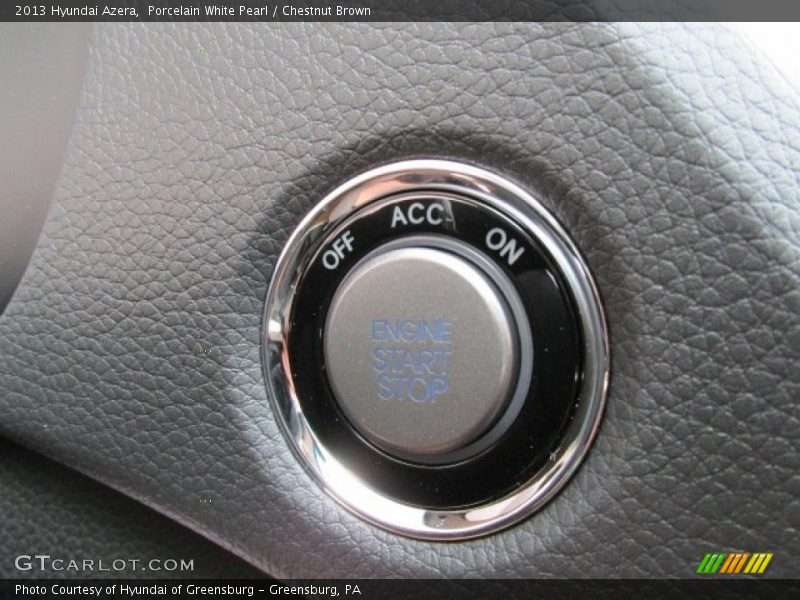 Porcelain White Pearl / Chestnut Brown 2013 Hyundai Azera