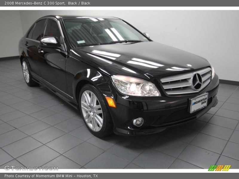 Black / Black 2008 Mercedes-Benz C 300 Sport