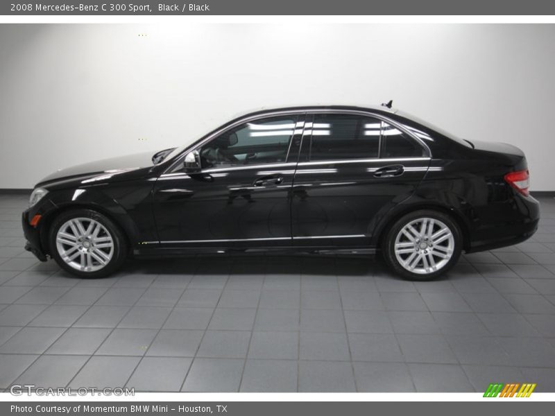 Black / Black 2008 Mercedes-Benz C 300 Sport