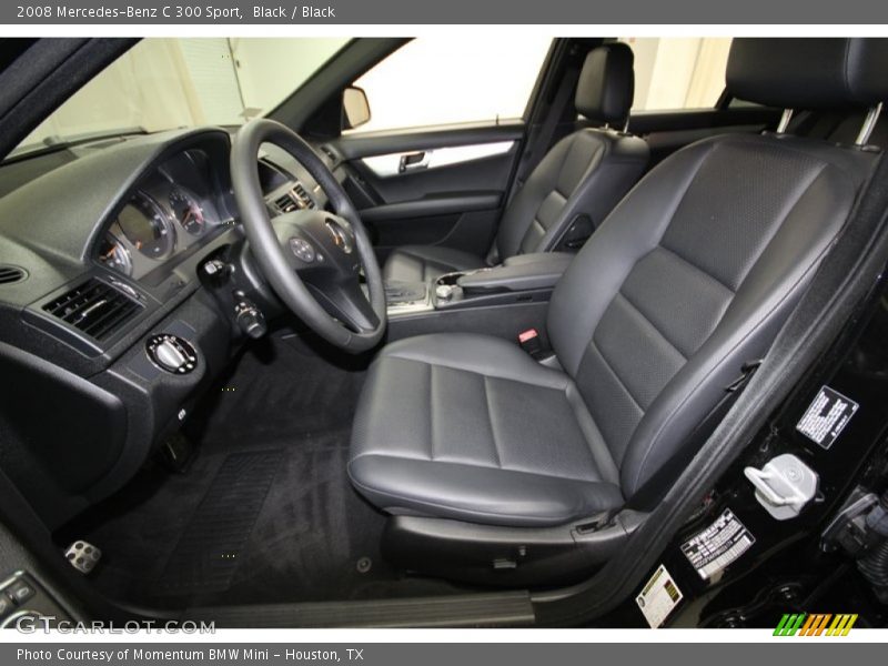 Black / Black 2008 Mercedes-Benz C 300 Sport