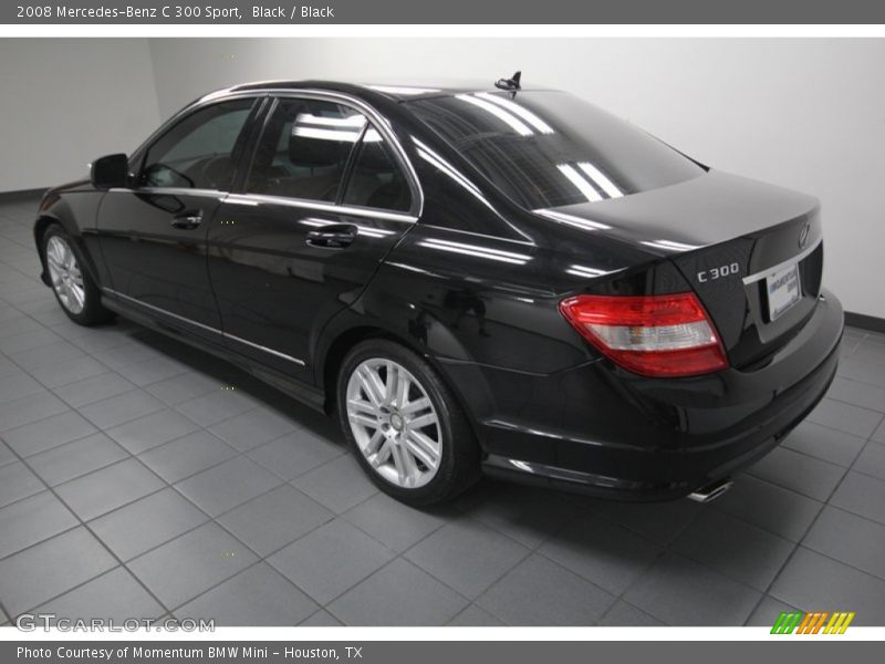 Black / Black 2008 Mercedes-Benz C 300 Sport