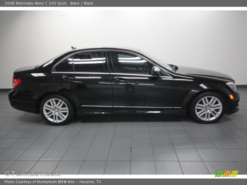 Black / Black 2008 Mercedes-Benz C 300 Sport