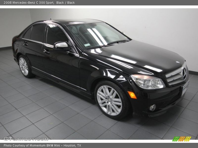 Black / Black 2008 Mercedes-Benz C 300 Sport