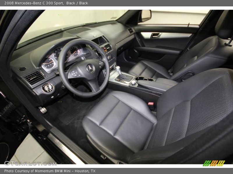 Black / Black 2008 Mercedes-Benz C 300 Sport