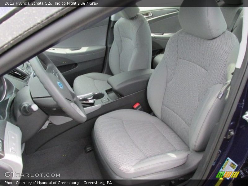 Indigo Night Blue / Gray 2013 Hyundai Sonata GLS