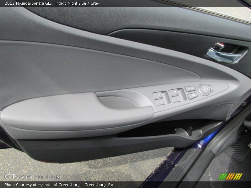 Indigo Night Blue / Gray 2013 Hyundai Sonata GLS