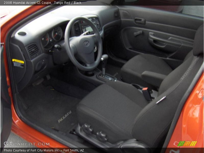 Tango Red / Black 2008 Hyundai Accent GS Coupe