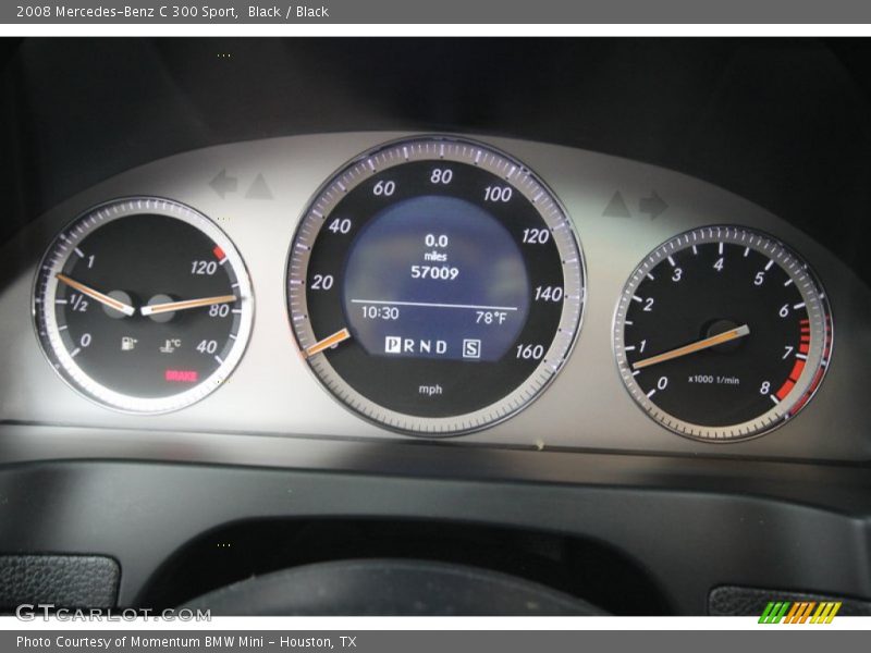 Black / Black 2008 Mercedes-Benz C 300 Sport