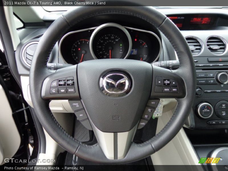 Black Cherry Mica / Sand 2011 Mazda CX-7 s Touring AWD