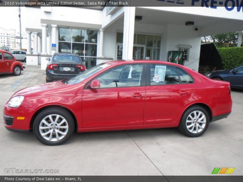 Salsa Red / Titan Black 2010 Volkswagen Jetta Limited Edition Sedan