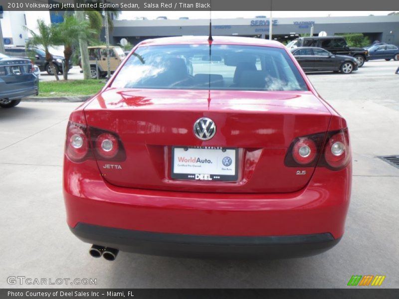 Salsa Red / Titan Black 2010 Volkswagen Jetta Limited Edition Sedan