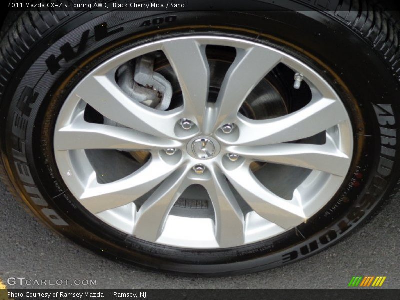 Black Cherry Mica / Sand 2011 Mazda CX-7 s Touring AWD