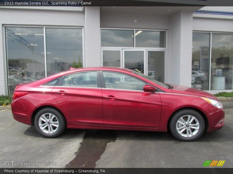 Sparkling Ruby / Camel 2013 Hyundai Sonata GLS