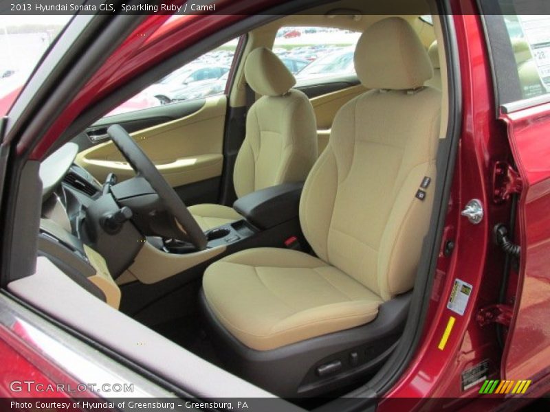 Sparkling Ruby / Camel 2013 Hyundai Sonata GLS