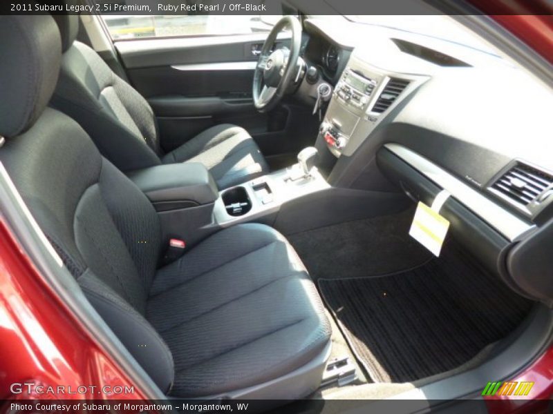 Ruby Red Pearl / Off-Black 2011 Subaru Legacy 2.5i Premium