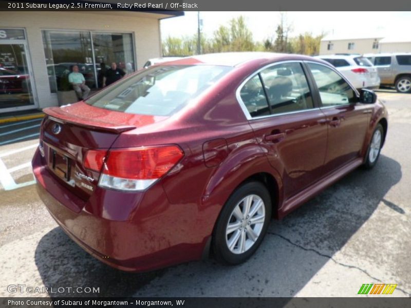 Ruby Red Pearl / Off-Black 2011 Subaru Legacy 2.5i Premium