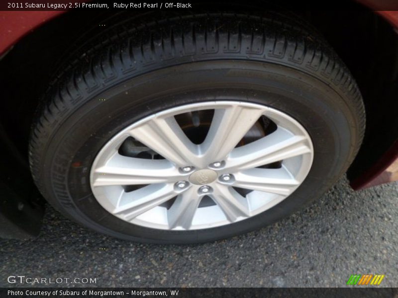 Ruby Red Pearl / Off-Black 2011 Subaru Legacy 2.5i Premium