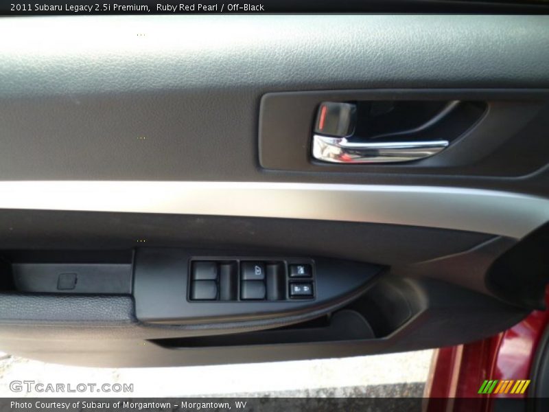 Ruby Red Pearl / Off-Black 2011 Subaru Legacy 2.5i Premium