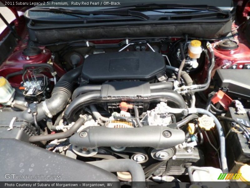 Ruby Red Pearl / Off-Black 2011 Subaru Legacy 2.5i Premium