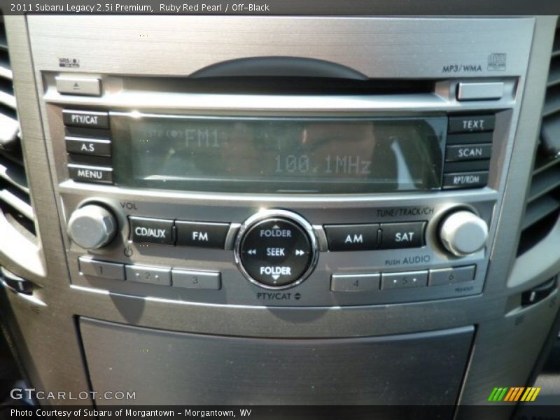 Ruby Red Pearl / Off-Black 2011 Subaru Legacy 2.5i Premium