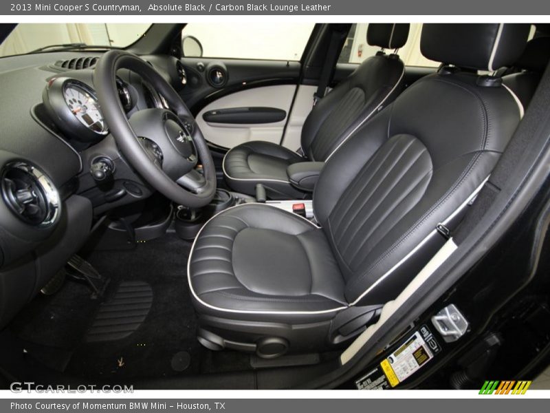  2013 Cooper S Countryman Carbon Black Lounge Leather Interior