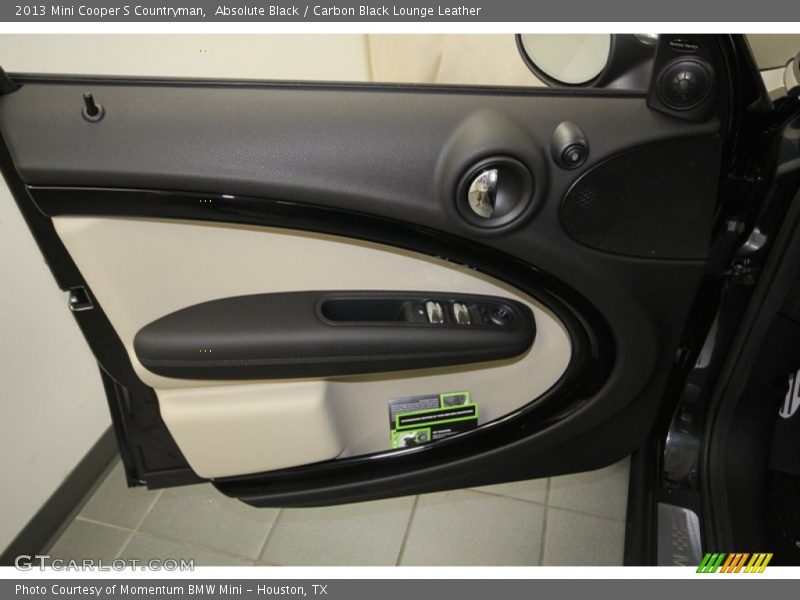 Absolute Black / Carbon Black Lounge Leather 2013 Mini Cooper S Countryman