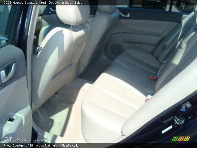 Deepwater Blue / Beige 2008 Hyundai Sonata Limited