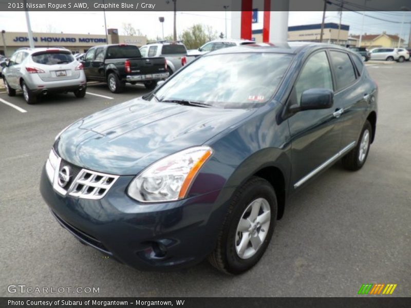 Graphite Blue / Gray 2013 Nissan Rogue S AWD