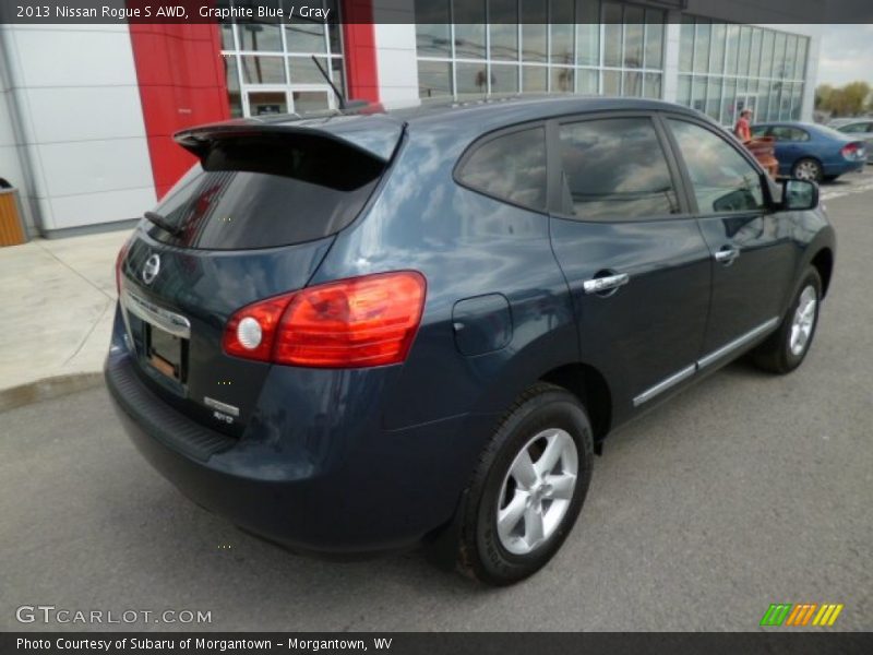 Graphite Blue / Gray 2013 Nissan Rogue S AWD