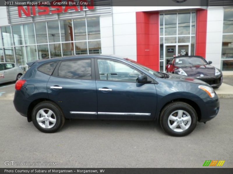 Graphite Blue / Gray 2013 Nissan Rogue S AWD