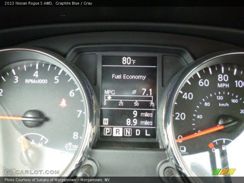 Graphite Blue / Gray 2013 Nissan Rogue S AWD