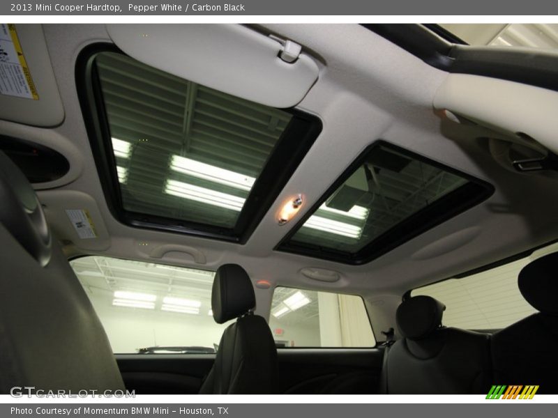 Pepper White / Carbon Black 2013 Mini Cooper Hardtop
