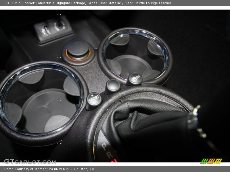 White Silver Metallic / Dark Truffle Lounge Leather 2013 Mini Cooper Convertible Highgate Package