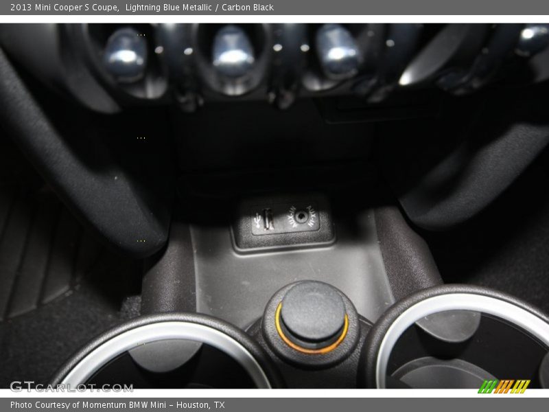 Lightning Blue Metallic / Carbon Black 2013 Mini Cooper S Coupe