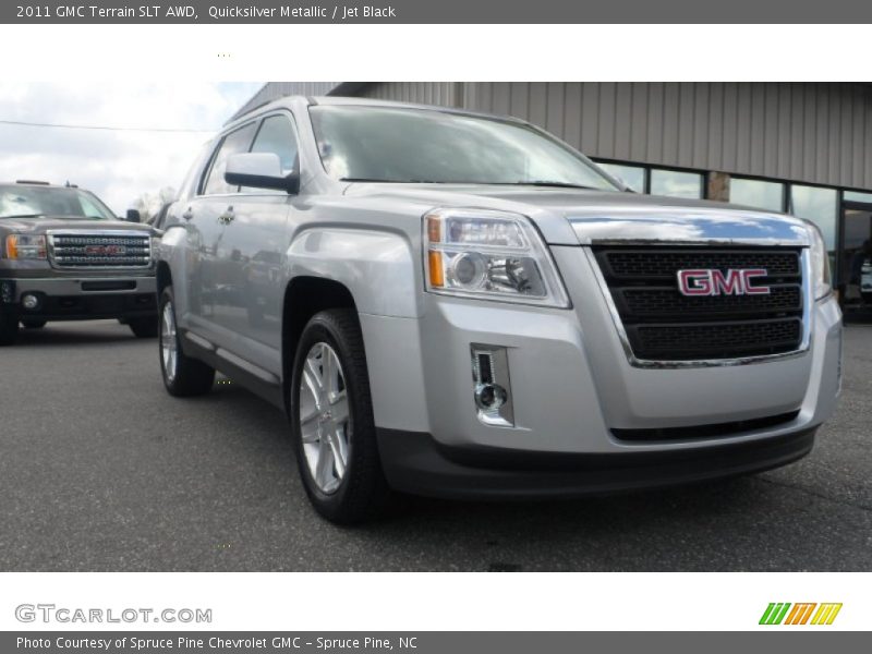 Quicksilver Metallic / Jet Black 2011 GMC Terrain SLT AWD