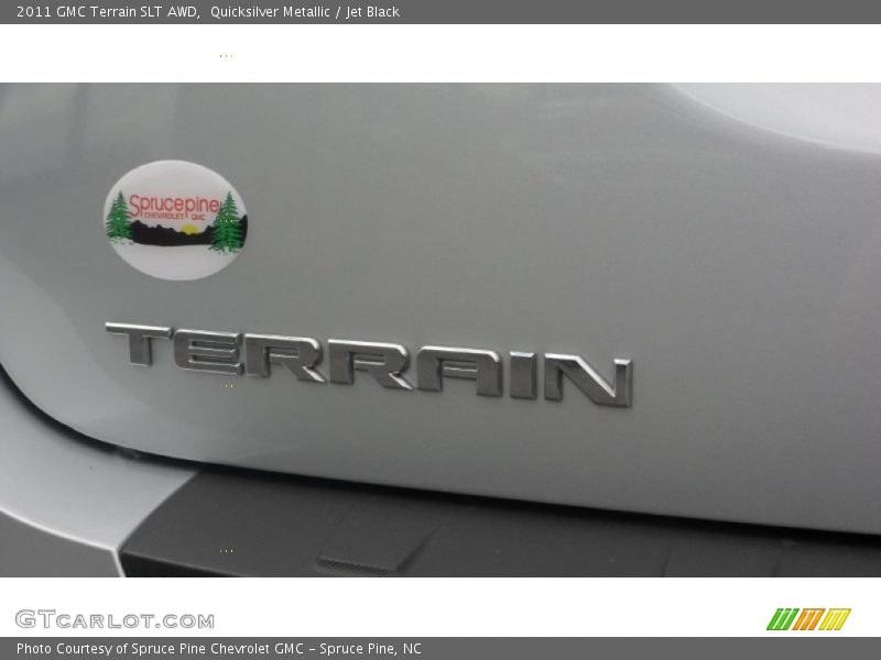 Quicksilver Metallic / Jet Black 2011 GMC Terrain SLT AWD
