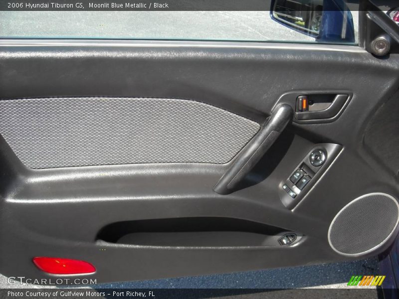 Moonlit Blue Metallic / Black 2006 Hyundai Tiburon GS