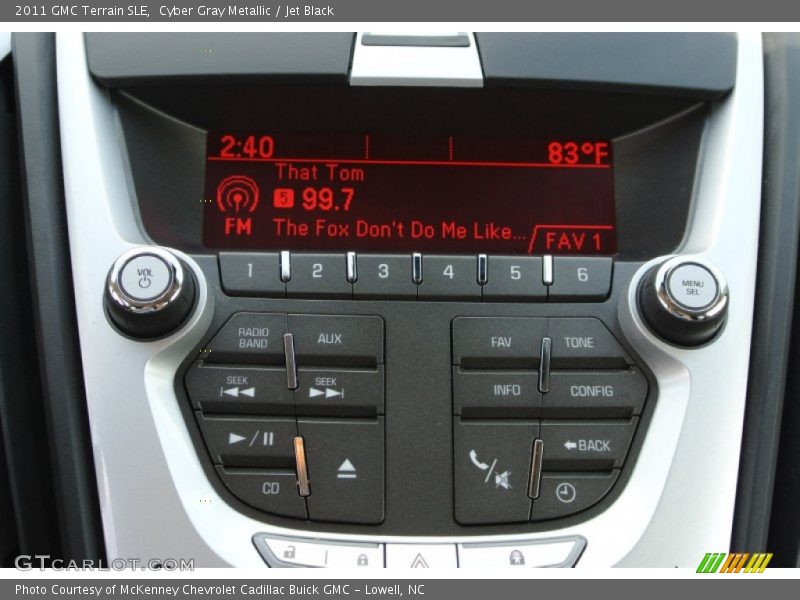 Cyber Gray Metallic / Jet Black 2011 GMC Terrain SLE