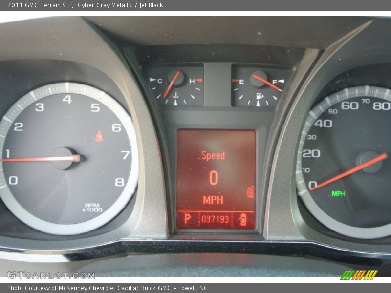 Cyber Gray Metallic / Jet Black 2011 GMC Terrain SLE