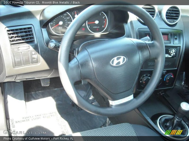 Moonlit Blue Metallic / Black 2006 Hyundai Tiburon GS