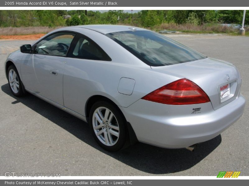 Satin Silver Metallic / Black 2005 Honda Accord EX V6 Coupe