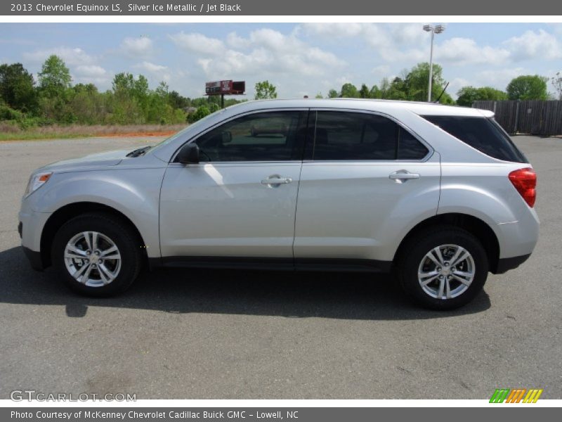 Silver Ice Metallic / Jet Black 2013 Chevrolet Equinox LS